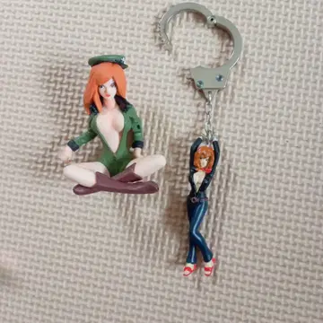 루팡 3세 후지코 피규어 2개 세트 키링 포함