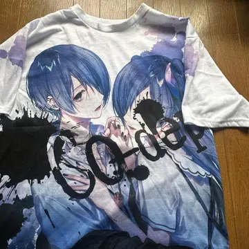 유키무라.토노츄쨩 애니메이션 풀그래픽 T셔츠 우타이테