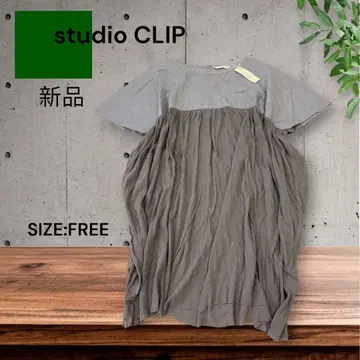e1920 studio CLIP 반팔 튜닉 새상품 사이즈 FREE