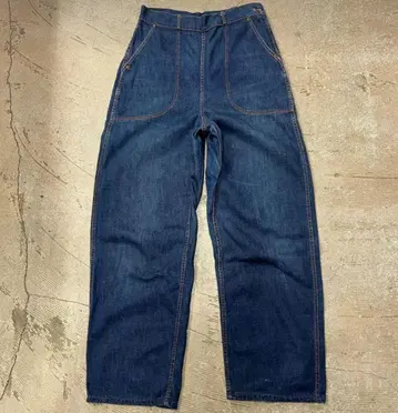1950년대 빈티지 데님 랜치 팬츠 W28 L28