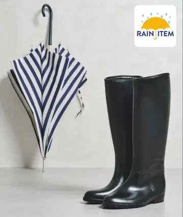 23.0~24.0*새상품 ORiental TRaffic 블랙 레인부츠 M