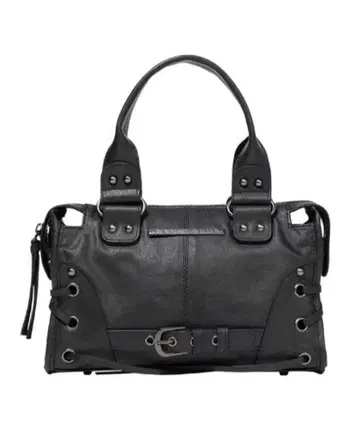 FANCY CLUB BELTED WASHING 백 블랙