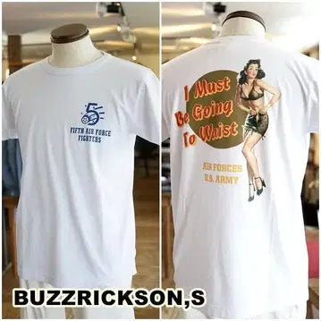 BUZZRICKSONS 버즈릭슨 반팔 프린트 T셔츠 79704 L