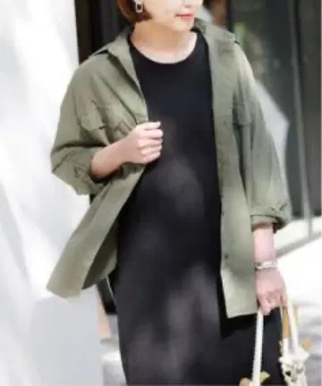 journalstandard relume 제품 염색 셔츠 카키