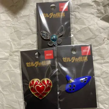 닌텐도 뮤지엄 젤다의 전설 핀 배지 3개 세트