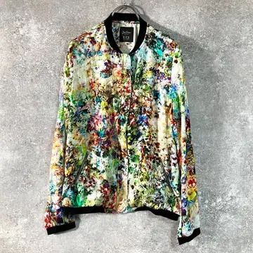 Zara Trafaluc 블루종 긴팔 멀티 컬러 꽃무늬 집업