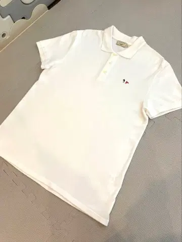 메종 키츠네 화이트 피케 셔츠 XL