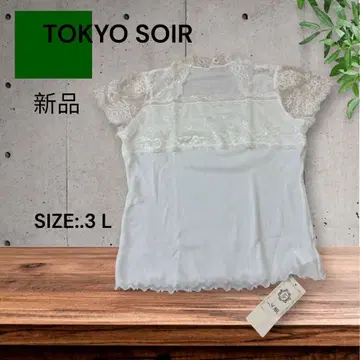 e1926 TOKYO SOIR 새상품 레이스 소매 상의 3L