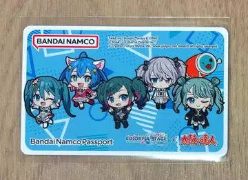 새상품 하츠네 미쿠 프로세카 바나패스포트 태고의 달인 콜라보 파랑