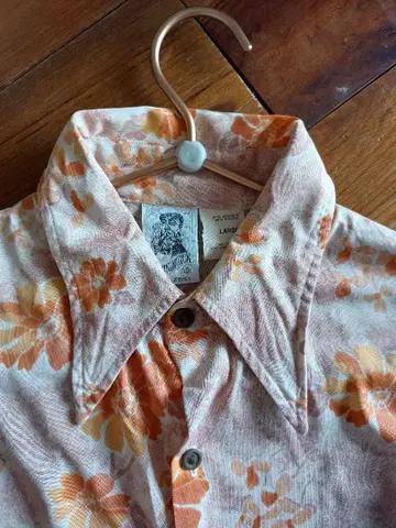 KENNINGTON CALIFORNIA 알로하 셔츠 긴팔 빈티지