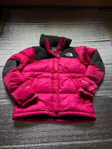The North Face 후드 부착 다운 자켓 M 핑크/블랙