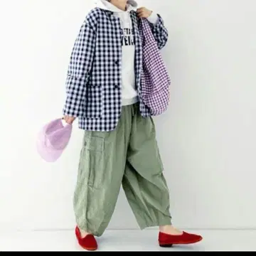 네스트로브 코튼 린넨 코쿤 카고 팬츠