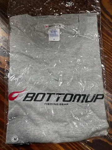 BOTTOMUP 낚시 T셔츠 M 그레이
