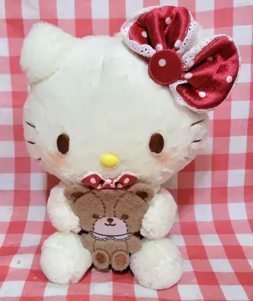 헬로키티 타이니 참 포근포근 안아주기 BIG 봉제 인형