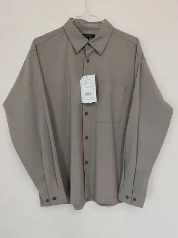 [새상품] GLOBAL WORK 어반 셔츠 AIR/긴팔 모카 그레이지 S