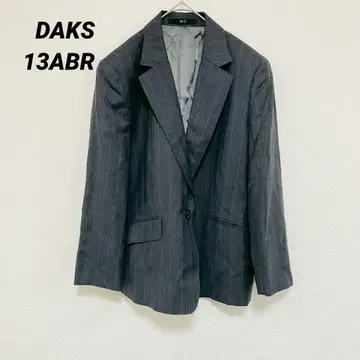 DAKS 자켓 Luigi Botto 원단 스트라이프 그레이 13AB