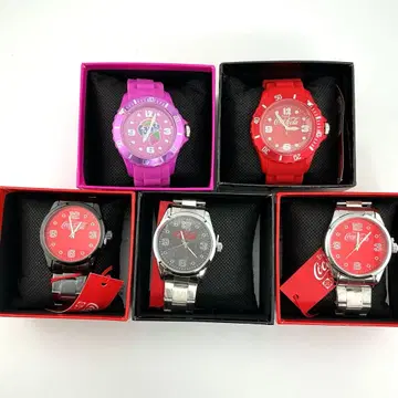 코카콜라 손목시계 동지사 미사용 5개 세트