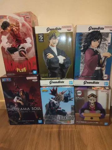 6점 피규어 원피스 토미오카 기유 주술회전 히로아카 바쿠고 카츠키 도우마