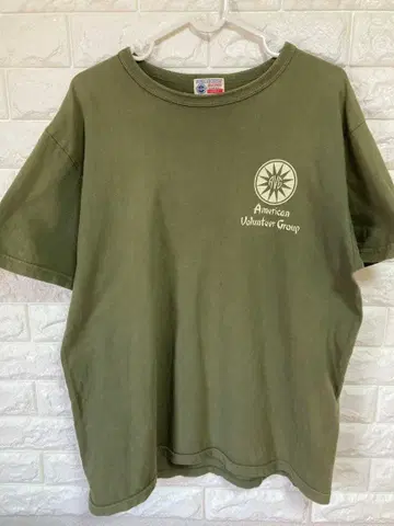 BUZZ RICKSON T셔츠 L 올리브 플라잉 타이거