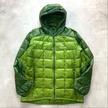 레어/새상품급 몽벨 스페리오 다운 후드티 그린 800FP