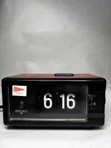 SEIKO 파타파타 시계 DP690T 빨간색 쇼와 레트로 작동 확인됨