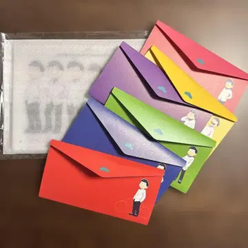 오소마츠 6쌍둥이 팬클럽 가입 혜택 아크릴 플레이트 메시지 카드 세트