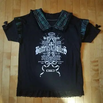 지뢰 서브컬쳐 고딕 노에미 NOEMIE 백 세일러 리본 튜닉