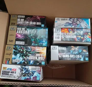 HG 건담 프라모델 묶음 판매 (7점)
