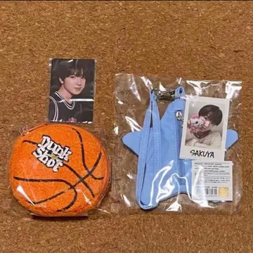 NCT WISH 팝업 별 모양 파우치 농구 트레이딩 카드 사쿠야