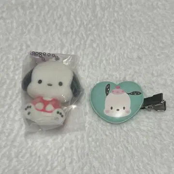 산리오 포차코 플로키 키링 헤어핀