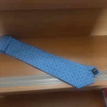 Salvatore Ferragamo 파란 기하학 패턴 넥타이