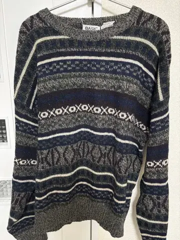 BASIC 페어아일 패턴 니트 스웨터