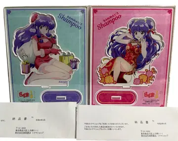 란마 1/2 샴푸 아크릴 스탠드 2종 세트 미개봉 새상품