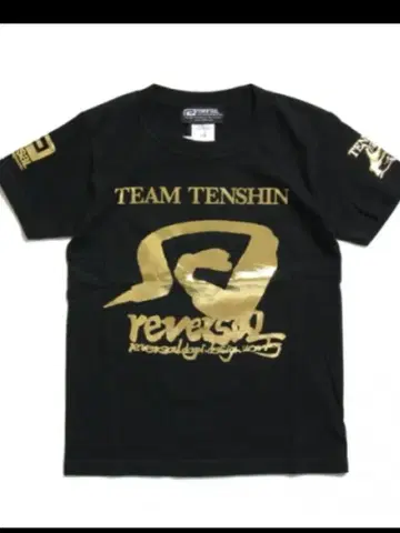 TEAM TENSHIN reversal 티셔츠 블랙
