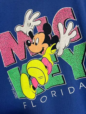 80s USA제 Velva Sheen 미키마우스 빈티지 티셔츠