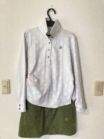 먼싱웨어 2세트 여성 긴팔 피케 셔츠 M 사이즈 & 스커트 9호