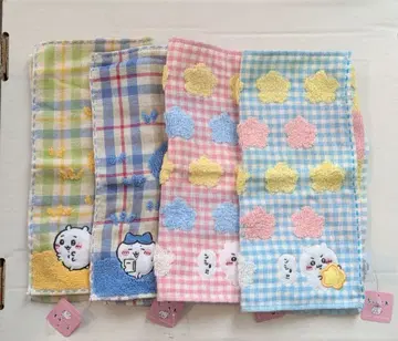 [미사용 새상품] 치이카라 핸드 타월 4장 세트 타월 미술관 묶음 판매