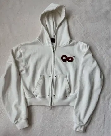 9090 로고 글리터 집 후디 사이즈 S