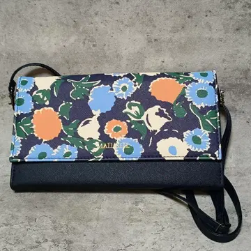 컨디션 최상 MATURITE 마추리테 지갑 숄더 월렛 백 꽃무늬