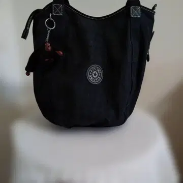 Kipling 블랙 토트백 원숭이 키링 포함