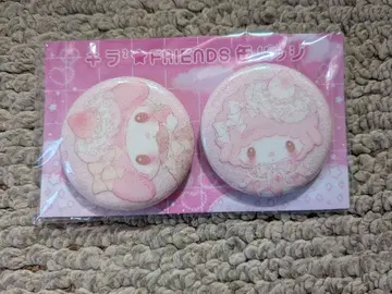 산리오 딸기 신문 마이멜로디 피아노 화이트 딸기 티타임 부록 캔뱃지