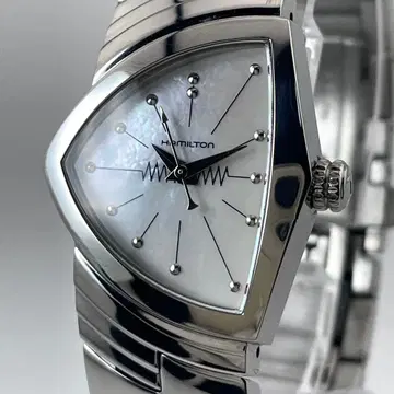 [ 작동/새상품 배터리/정품 벨트 ] 해밀턴 벤츄라 쉘 손목시계 보이즈