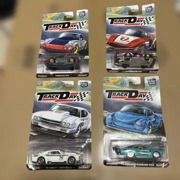 미개봉 새상품 핫휠 hotwheels 트랙 데이 4개 세트