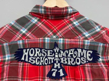 [ 새상품급 ] SCHOTT 셔츠 뒷면 자수