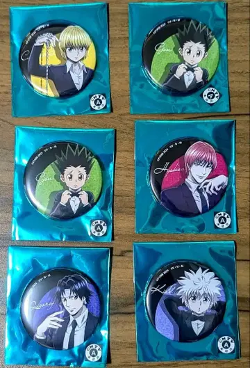 헌터헌터 캔뱃지 더 캐릭터 히소카 크라피카 클로로 키루아 곤