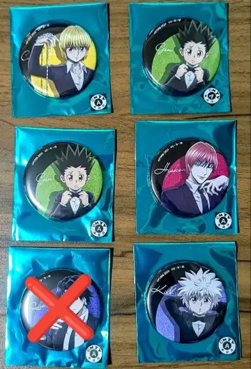 헌터헌터 캔뱃지 더 캐릭터 히소카 크라피카 클로로 키루아 곤