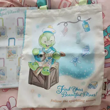 디즈니씨 25주년 더피&프렌즈 토트백 올멜