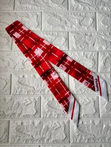 유안군 피치파라 리본 스카프