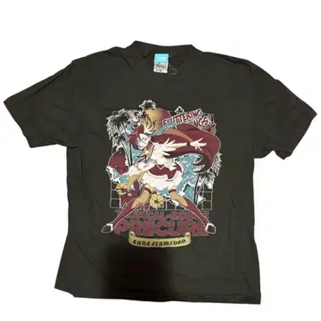 트로피컬 루즈 프리큐어 큐어 플라밍고 T셔츠 XL 사이즈 COSPA