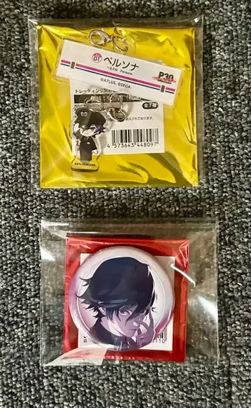 페르소나 캔뱃지 및 키링 세트 30주년 케이오선 여신 이문록 1주